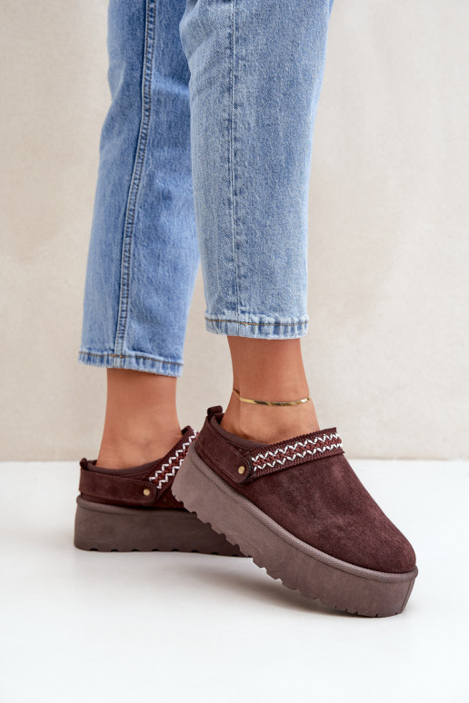 Schneestiefel Mit Dekorationen Haftem CzekoladoZue Selithria Schneestiefel Mit Dekorationen Haftem CzekoladoZue Selithria