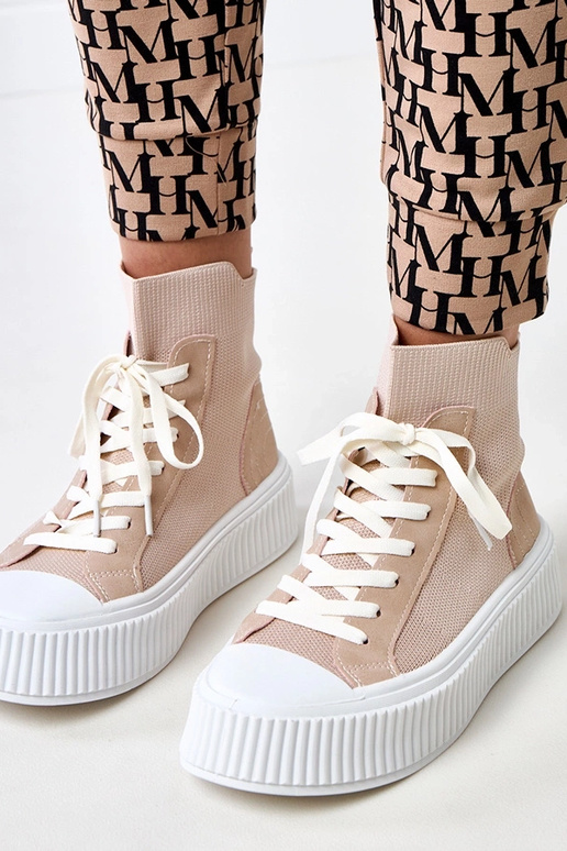 Perkins Rosa Slip-On Sneakers mit... Perkins Rosa Slip-On Sneakers mit...