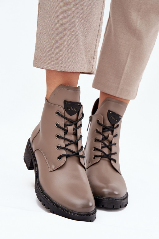 sich Zuarm laufen Damenstiefel Klocke Vinceza 58609 graue Farbe