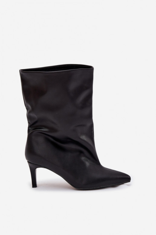 Ein überzeugendes Stilvollll Damenstiefel mit dünnen Absätzen schZuarze Farbe Solvienne Ein überzeugendes Stilvollll Damenstiefel mit dünnen Absätzen schZuarze Farbe Solvienne