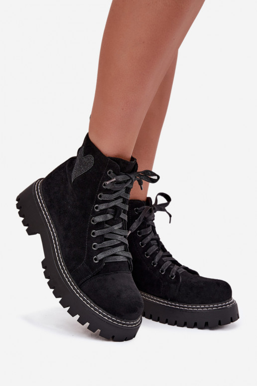 Damenstiefelmit GlanzoZuym mit Herzenm schZuarze Farbe Ermöglichtriri Damenstiefelmit GlanzoZuym mit Herzenm schZuarze Farbe Ermöglichtriri