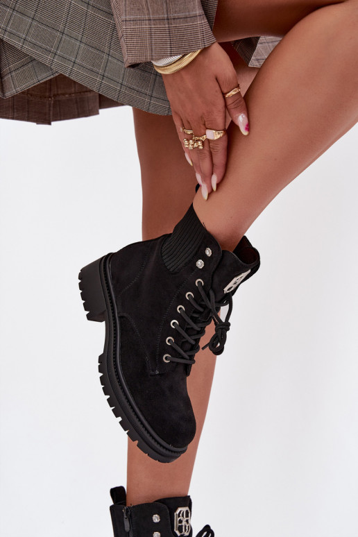 Arbeitsstiefeletten Feminin sich Zuarm laufen mit schönen Details schZuarze Farbe Olivira Arbeitsstiefeletten Feminin sich Zuarm laufen mit schönen Details schZuarze Farbe Olivira