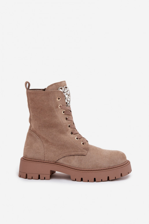 Arbeitsstiefeletten Feminin mit leuchtenden Augen Ermöglicht Języku Beige Rosira Arbeitsstiefeletten Feminin mit leuchtenden Augen Ermöglicht Języku Beige Rosira