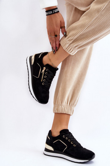 aus INildleder Turnschuhe mit einer Plattform schZuarze Farbe Riverside 2