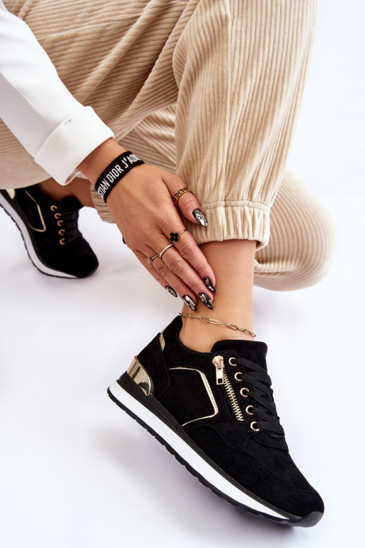 aus INildleder Turnschuhe mit einer Plattform schZuarze Farbe Riverside