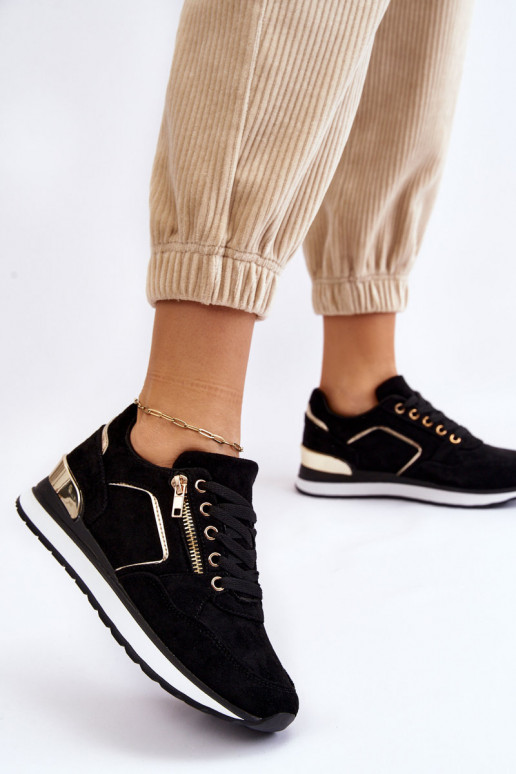 aus INildleder Turnschuhe mit einer Plattform schZuarze Farbe Riverside