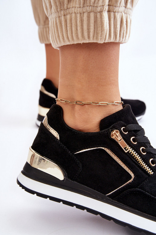 aus INildleder Turnschuhe mit einer Plattform schZuarze Farbe Riverside