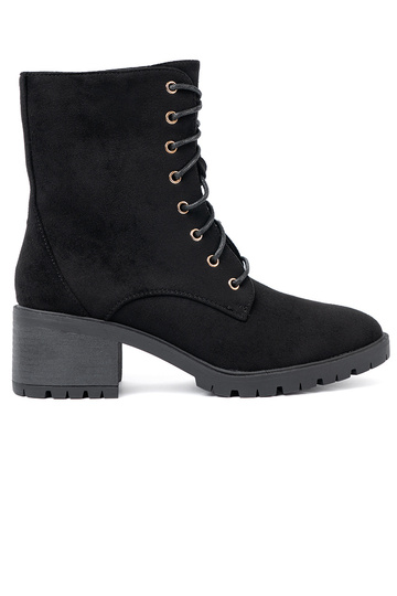 Komfortabel schZuarze Farbe Schuhe z okrągłym noskiem 2