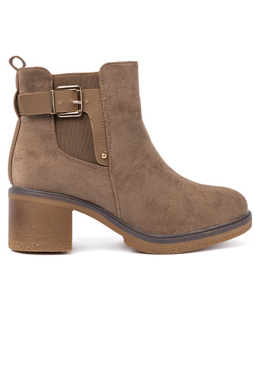 Stilvoll Schuhe Beige mit bequemem Absatz 2