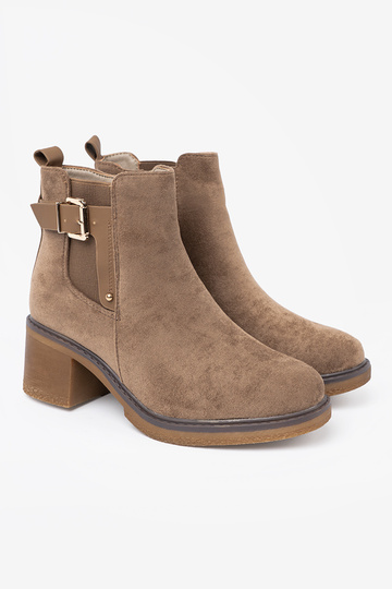 Stilvoll Schuhe Beige mit bequemem Absatz