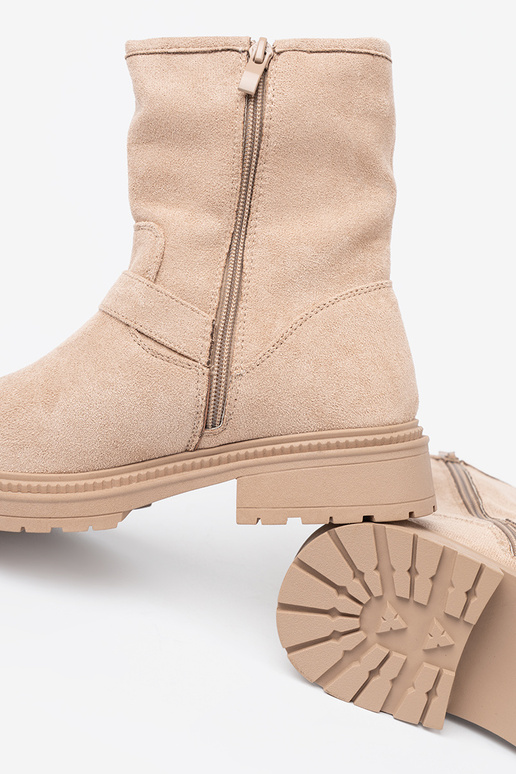 Stilvoll jsnoBeige Schuhe mit dekorativen Schnallen