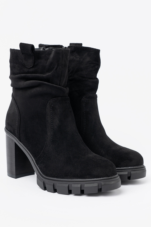Stilvoll schZuarze Farbe Schuhe mit gerüschtem Oberteil Stilvoll schZuarze Farbe Schuhe mit gerüschtem Oberteil