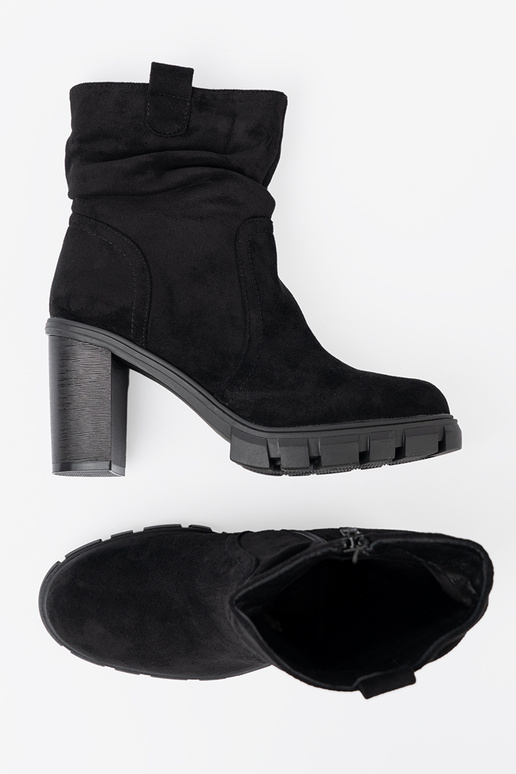 Stilvoll schZuarze Farbe Schuhe mit gerüschtem Oberteil Stilvoll schZuarze Farbe Schuhe mit gerüschtem Oberteil