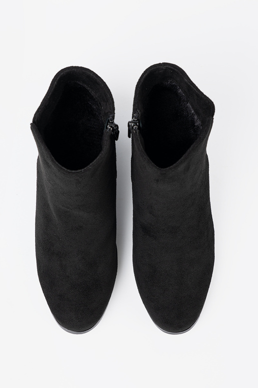 Stilvoll schZuarze Farbe Schuhe z eleganckim zdobieniem