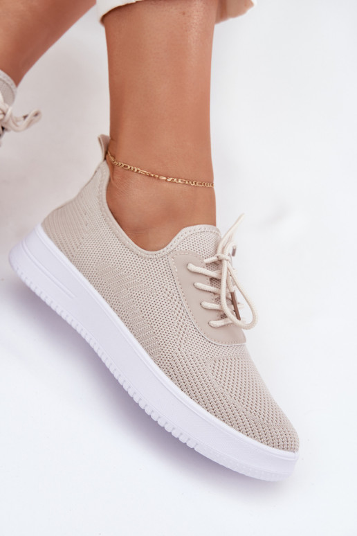 Ein überzeugendes Stilvollll Turnschuhe mit einer Plattform Feminin Beige Kalyra  Ein überzeugendes Stilvollll Turnschuhe mit einer Plattform Feminin Beige Kalyra