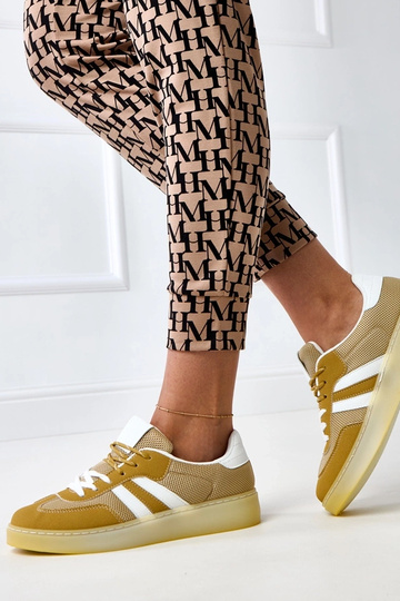 Gelbe Netz-Sneaker mit... 2