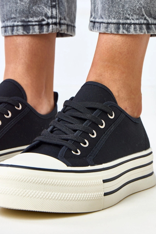 Schwarze Plattform-Sneaker Talah Schwarze Plattform-Sneaker Talah