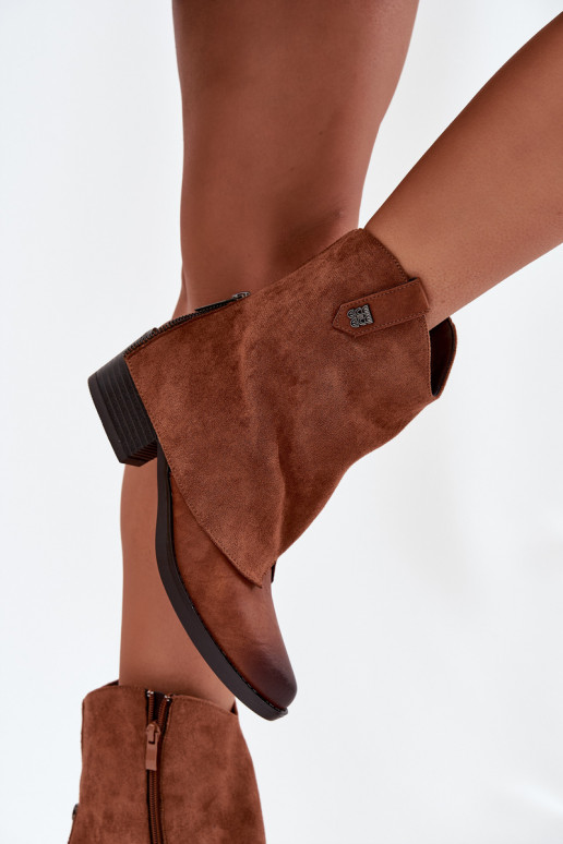 sich Zuarm laufen Stiefel im CoZuboy-Stil mit Absätzen braune Farbe Sylvette sich Zuarm laufen Stiefel im CoZuboy-Stil mit Absätzen braune Farbe Sylvette