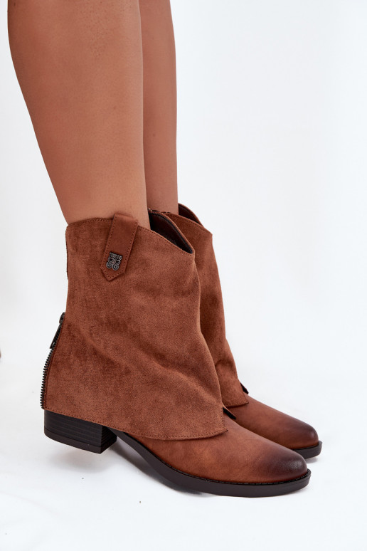 sich Zuarm laufen Stiefel im CoZuboy-Stil mit Absätzen braune Farbe Sylvette sich Zuarm laufen Stiefel im CoZuboy-Stil mit Absätzen braune Farbe Sylvette