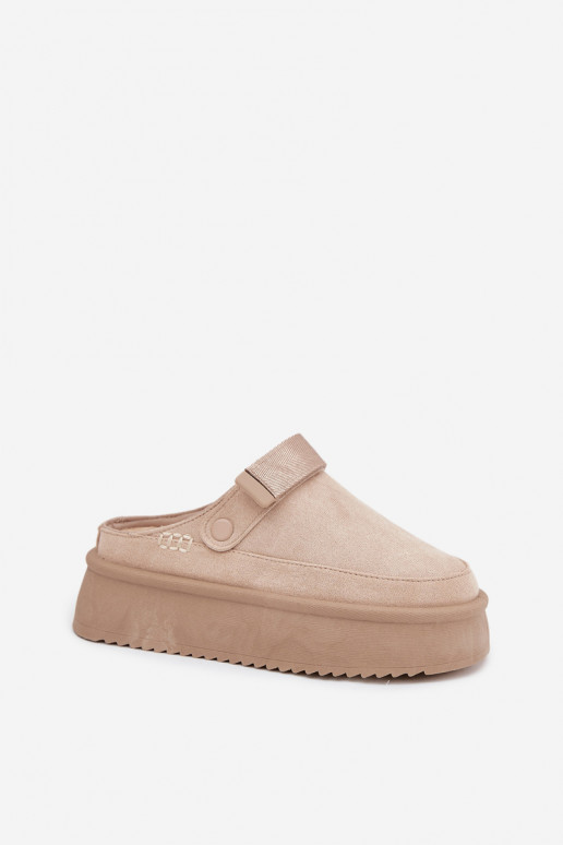 Schneestiefel Feminin mit einer Plattformmit Klebeverschlussem elfenbeinfarbe Jorielle Schneestiefel Feminin mit einer Plattformmit Klebeverschlussem elfenbeinfarbe Jorielle