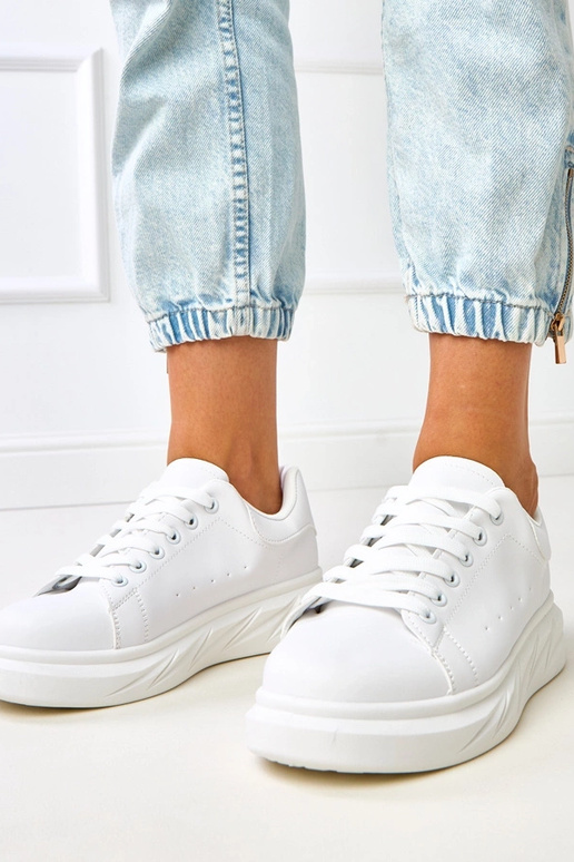 Weiße Sneakers auf Plattform "Rosier" Weiße Sneakers auf Plattform "Rosier"