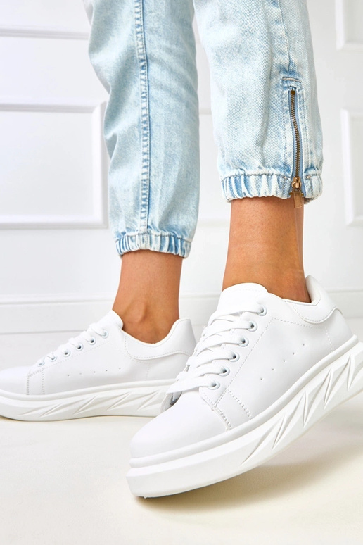 Weiße Sneakers auf Plattform "Rosier" Weiße Sneakers auf Plattform "Rosier"