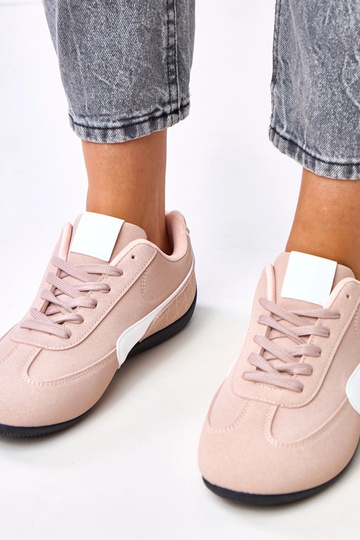 Rosa Sportschuhe mit weißem...