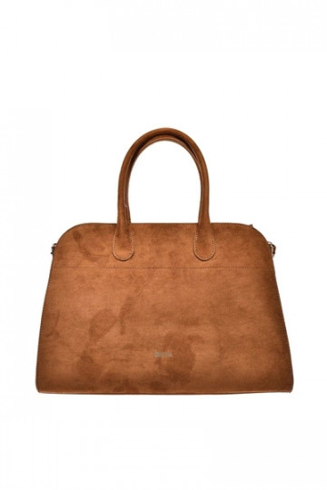Damen braune Handtasche aus Eco-Suede Big Star SS574008