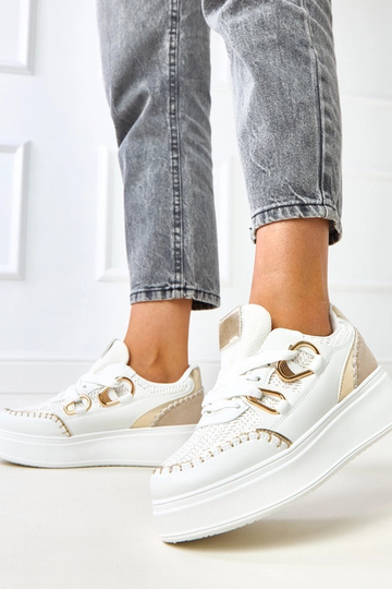 Weiße Sneakers mit...