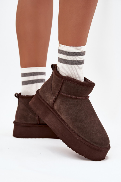 aus INildleder Schneestiefel Feminin mit einer Plattform Vinceza 97962 CzekoladoZue aus INildleder Schneestiefel Feminin mit einer Plattform Vinceza 97962 CzekoladoZue