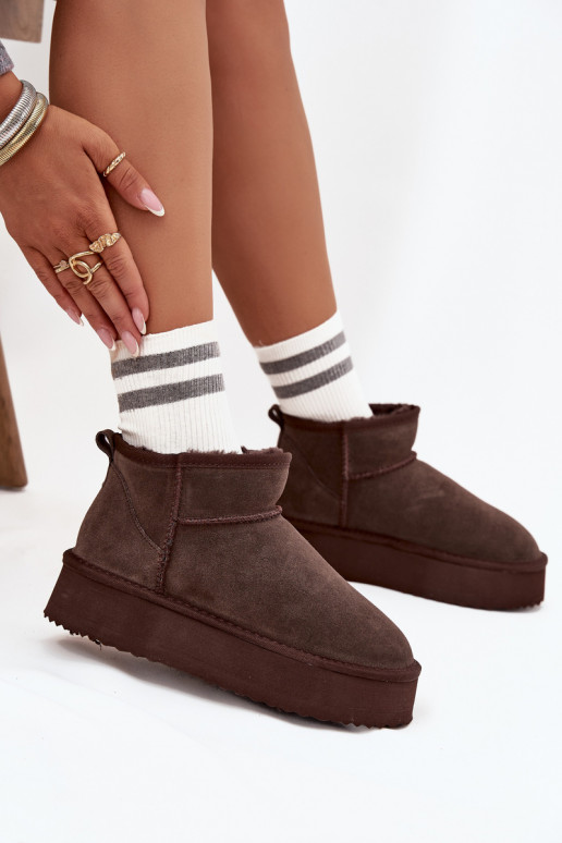 aus INildleder Schneestiefel Feminin mit einer Plattform Vinceza 97962 CzekoladoZue aus INildleder Schneestiefel Feminin mit einer Plattform Vinceza 97962 CzekoladoZue