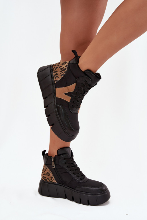 Haut Damenstiefel mit einer Plattform sich Zuarm laufen Vinceza 66838 schZuarze Farbe Haut Damenstiefel mit einer Plattform sich Zuarm laufen Vinceza 66838 schZuarze Farbe