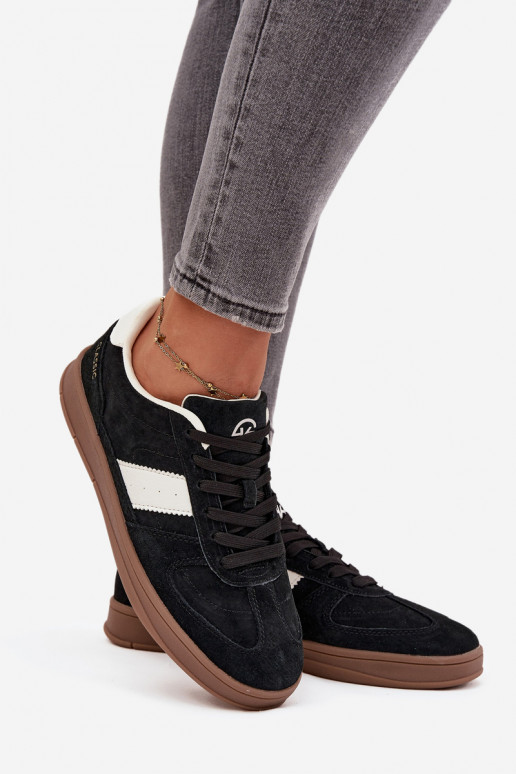 aus INildleder Sneakers Stilvollllschuhe Feminin Vinceza 14029 schZuarze Farbe aus INildleder Sneakers Stilvollllschuhe Feminin Vinceza 14029 schZuarze Farbe