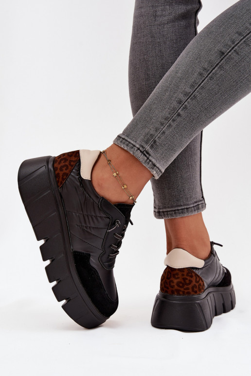 Turnschuhe Sneakers Stilvollllschuhe Feminin mit einer Plattform Vinceza 58565 schZuarze Farbe Turnschuhe Sneakers Stilvollllschuhe Feminin mit einer Plattform Vinceza 58565 schZuarze Farbe