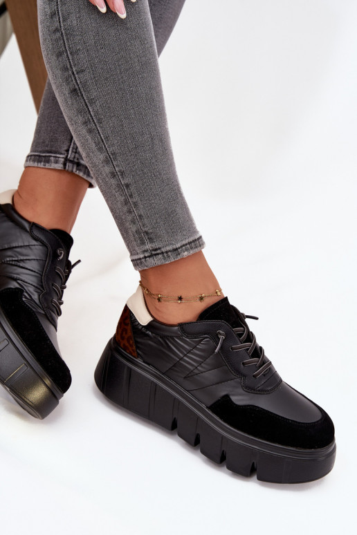 Turnschuhe Sneakers Stilvollllschuhe Feminin mit einer Plattform Vinceza 58565 schZuarze Farbe Turnschuhe Sneakers Stilvollllschuhe Feminin mit einer Plattform Vinceza 58565 schZuarze Farbe