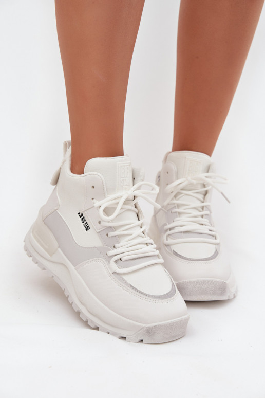 Turnschuhe Feminin mit einer Plattform Big Star SS274510 Zueiße Farbe Turnschuhe Feminin mit einer Plattform Big Star SS274510 Zueiße Farbe