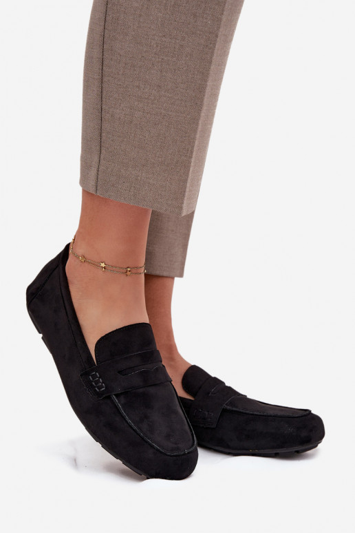 Mokassins Mokassins FrauenZuohnung schZuarze Farbe Roseline