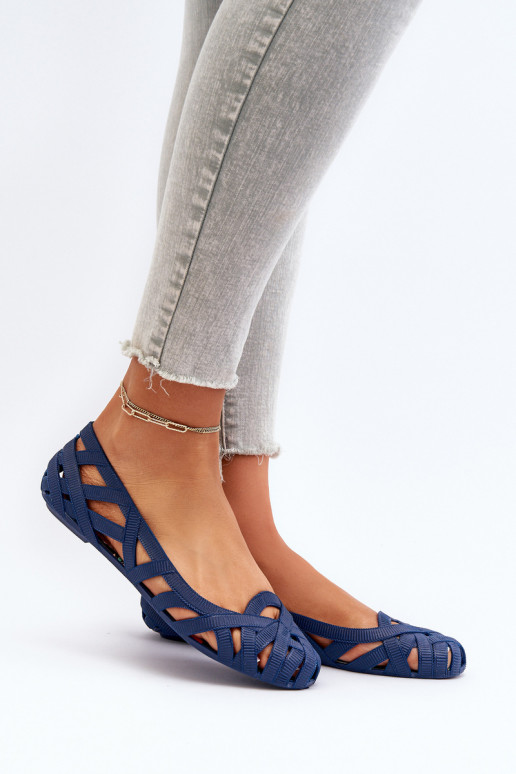 Feminin Gummi Ballerinas Dunkelblau Salam Feminin Gummi Ballerinas Dunkelblau Salam