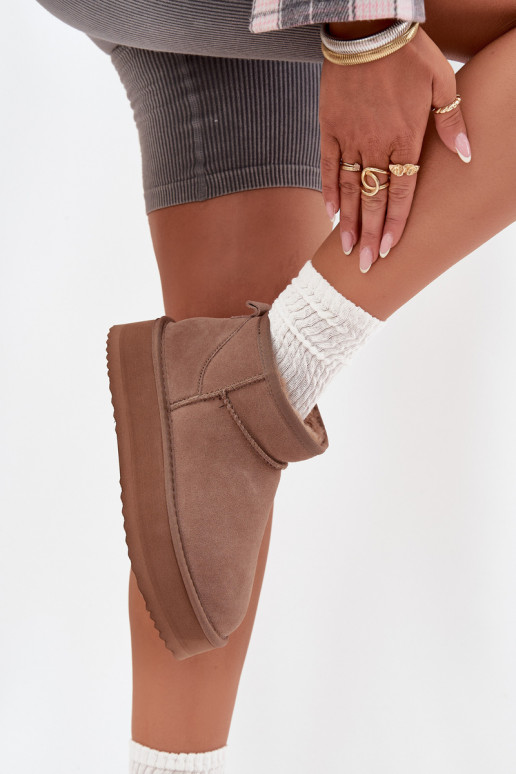 aus INildleder Schneestiefel Feminin mit einer Plattform Vinceza 97962 Beige aus INildleder Schneestiefel Feminin mit einer Plattform Vinceza 97962 Beige