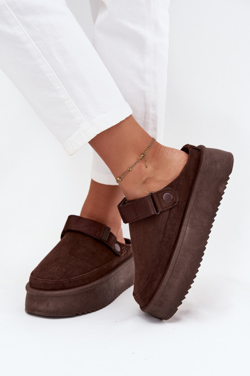 Schneestiefel Feminin mit einer Plattformmit Klebeverschlussem CzekoladoZue Jorielle Schneestiefel Feminin mit einer Plattformmit Klebeverschlussem CzekoladoZue Jorielle