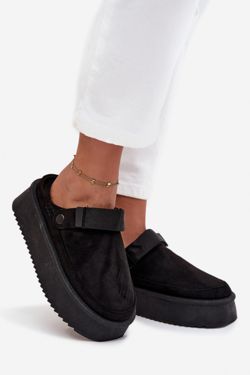 Schneestiefel Feminin mit einer Plattformmit Klebeverschlussem schZuarze Farbe Jorielle Schneestiefel Feminin mit einer Plattformmit Klebeverschlussem schZuarze Farbe Jorielle