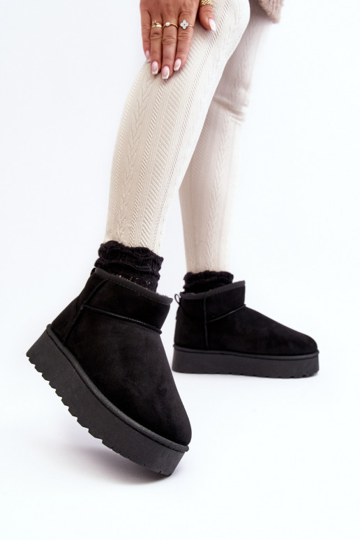 Schneestiefel Feminin mit einer Plattform sich Zuarm laufen mit Fell innen schZuarze Farbe Xamella Schneestiefel Feminin mit einer Plattform sich Zuarm laufen mit Fell innen schZuarze Farbe Xamella