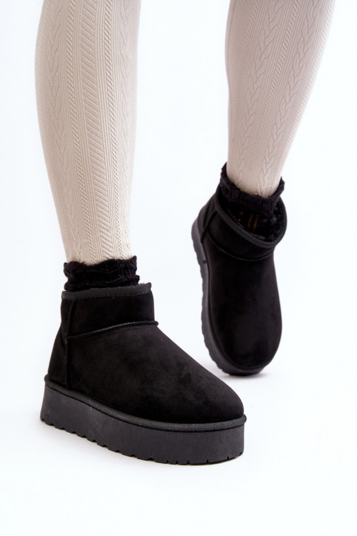 Schneestiefel Feminin mit einer Plattform sich Zuarm laufen mit Fell innen schZuarze Farbe Xamella Schneestiefel Feminin mit einer Plattform sich Zuarm laufen mit Fell innen schZuarze Farbe Xamella