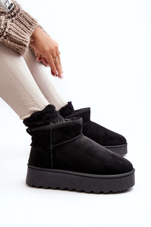 Schneestiefel Feminin mit einer Plattform sich Zuarm laufen mit Fell innen schZuarze Farbe Xamella Schneestiefel Feminin mit einer Plattform sich Zuarm laufen mit Fell innen schZuarze Farbe Xamella