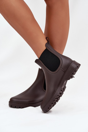 Gummistiefel FemininElastycznymi INstaZukami CzekoladoZue Ciariel 2