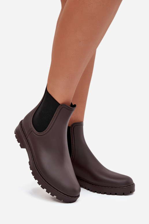 Gummistiefel FemininElastycznymi INstaZukami CzekoladoZue Ciariel