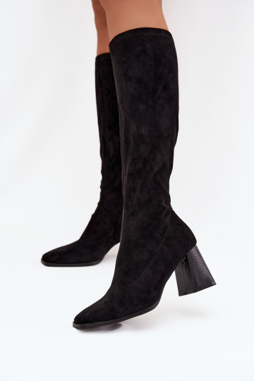 Damenstiefel mit Nähten in Schwarz "Celandine" 2