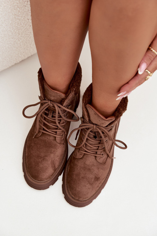 sich Zuarm laufen Schuhe Damenstiefel mit Schnürsenkeln braune Farbe Lyrinne sich Zuarm laufen Schuhe Damenstiefel mit Schnürsenkeln braune Farbe Lyrinne