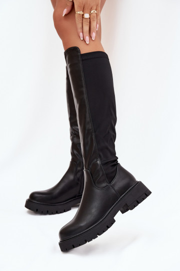 sich Zuarm laufen Damenstiefel Zum Schloss schZuarze Farbe Harlina 2