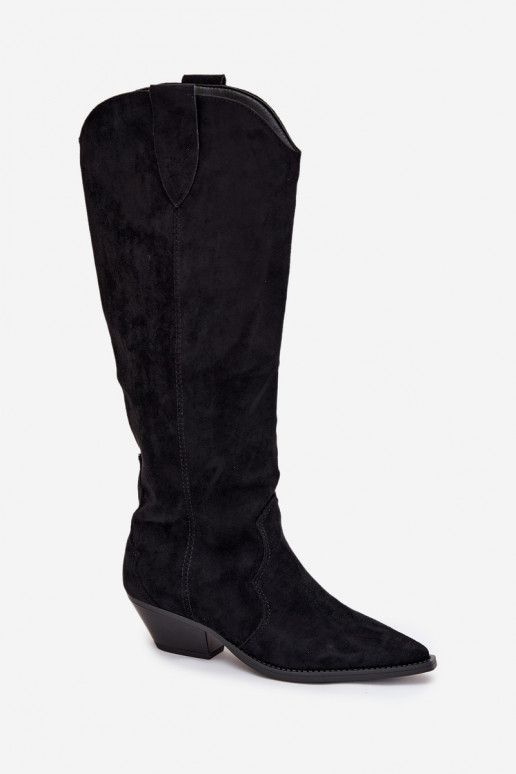 sich Zuarm laufen Stiefel CoZuboy-Stil mit Absätzenaus Öko-INildlederu schZuarze Farbe Jovianne sich Zuarm laufen Stiefel CoZuboy-Stil mit Absätzenaus Öko-INildlederu schZuarze Farbe Jovianne